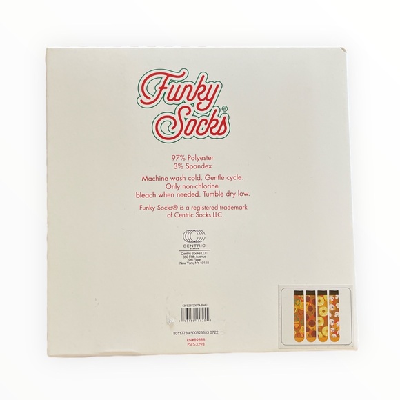 Funky Socks Pizza Themed Socks in Pizza Box 4 Pack - Picture 2 of 4